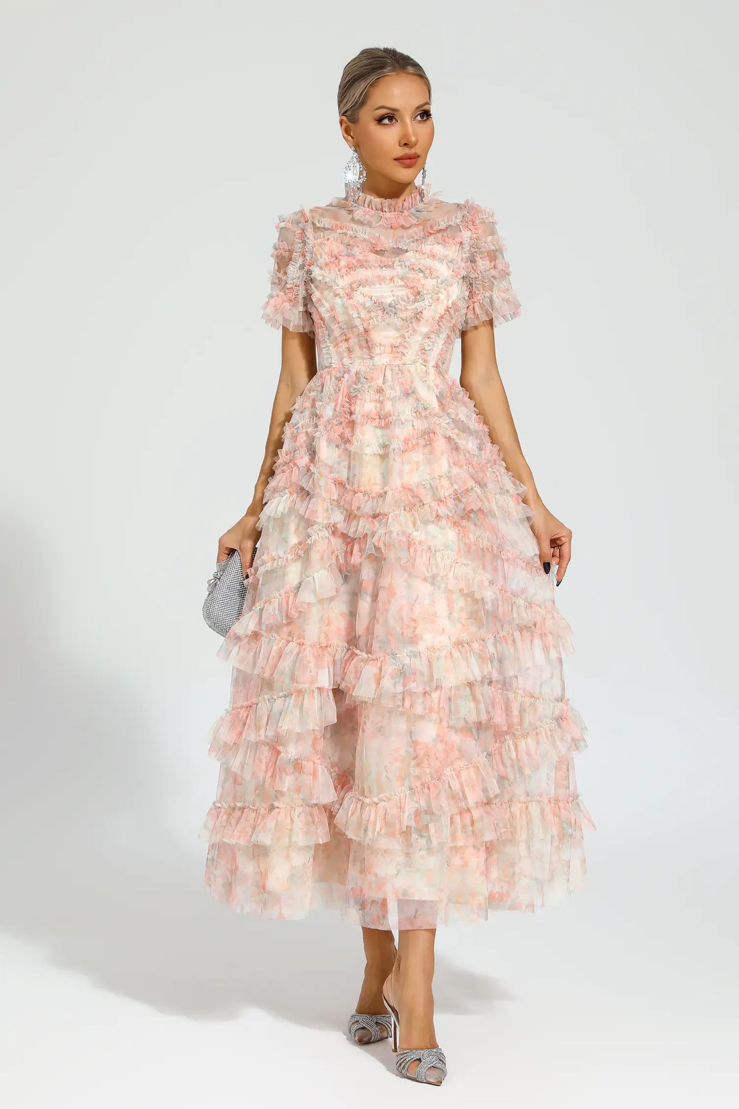 Saroyan Pink Midi Dress
