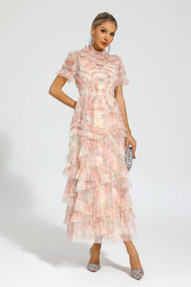 Saroyan Pink Midi Dress