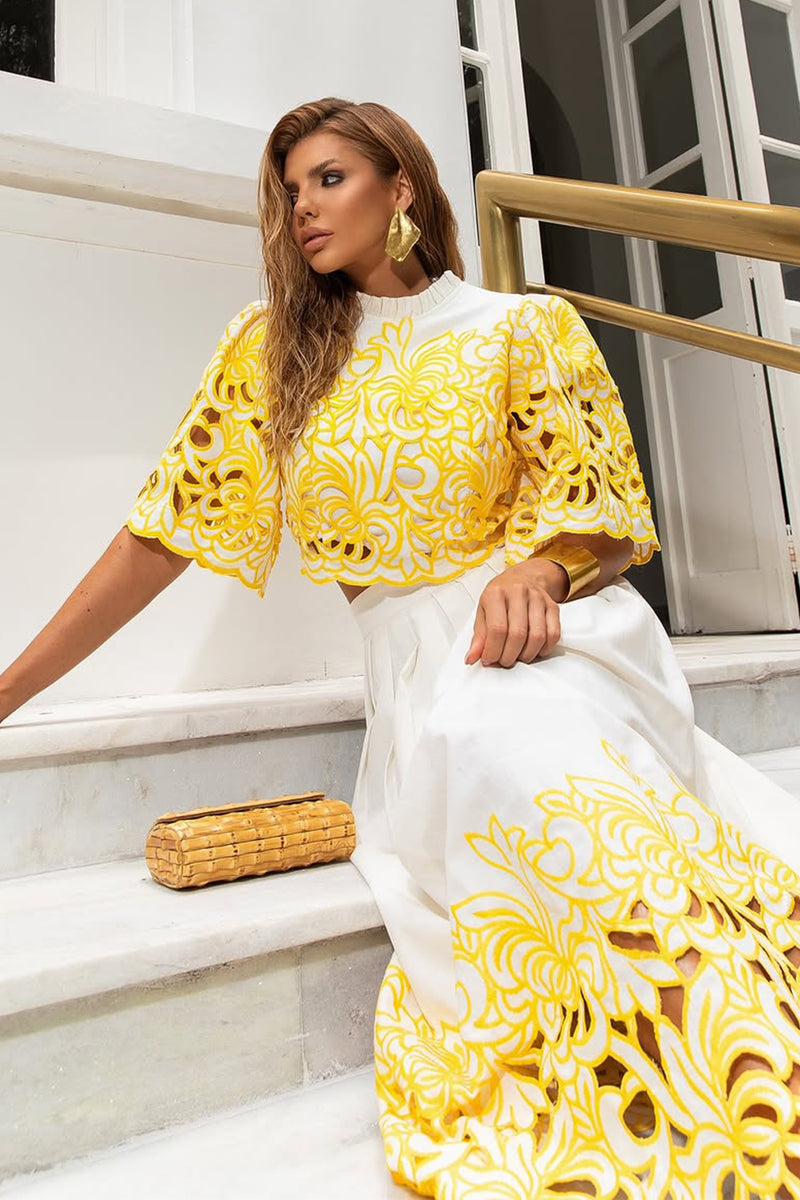 Kelly Embroidered Two-piece Set