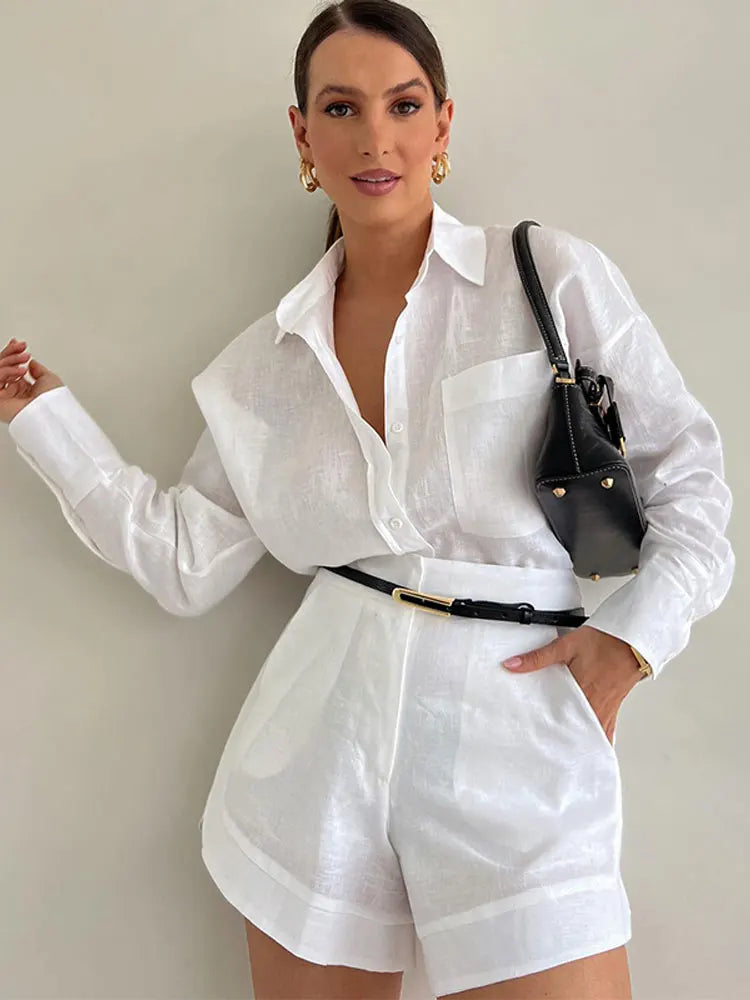 Senela - Cotton Linen Blend Two Piece Set