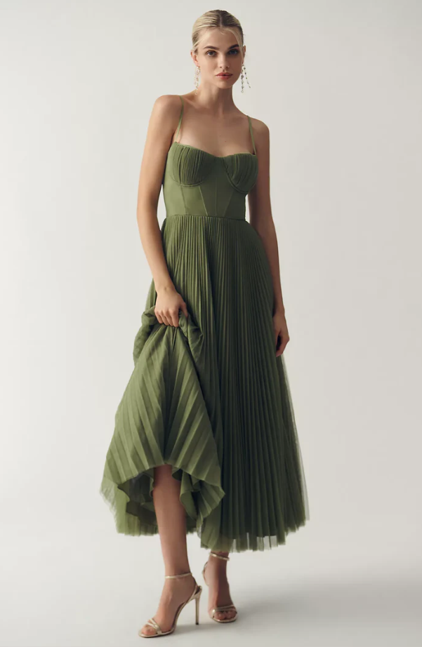 Amara™ | Midi Dress With Corset