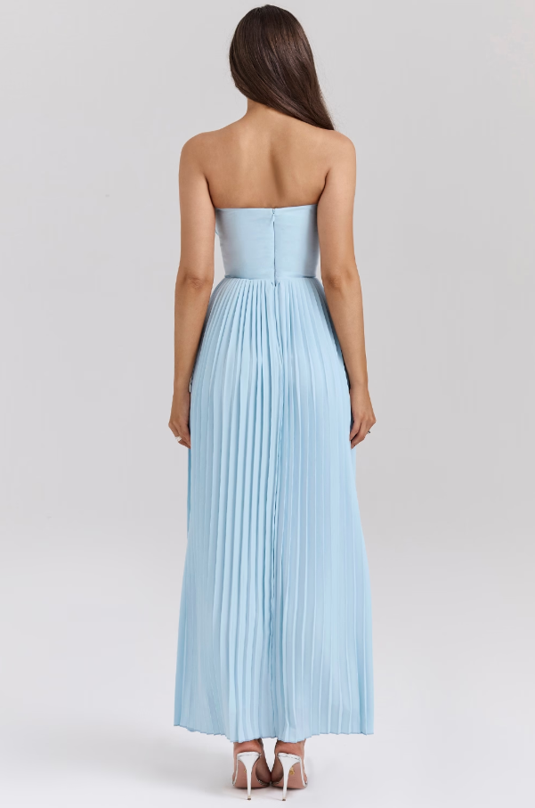 Pleated Elegance Maxi Dress