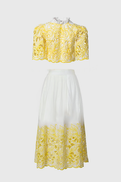 Kelly Embroidered Two-piece Set