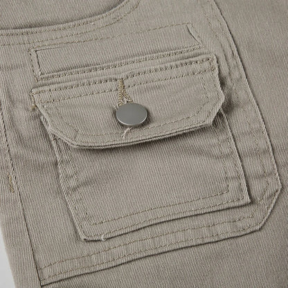 Slim Fit Simple Flared Pants High Causal England Style All-match Basic Jeans Classical Clothing