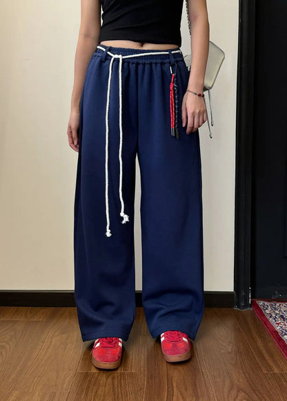 Y2k Kpop Red Sweatpants Baggy Harajuku Korean Hip Hop Style Wide Leg Jogger Pants Oversized Aesthetic