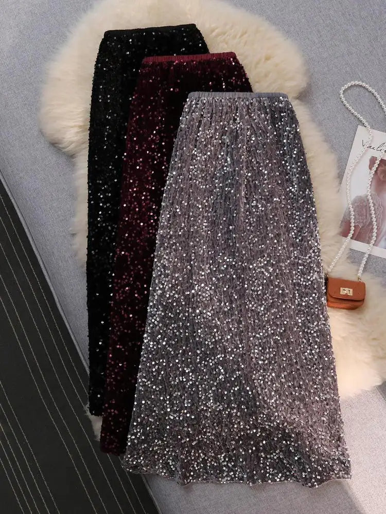 Melany Sequined Skirt