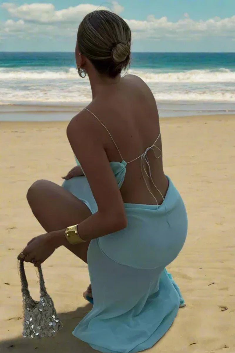 Backless Bikini Maxi Dress
