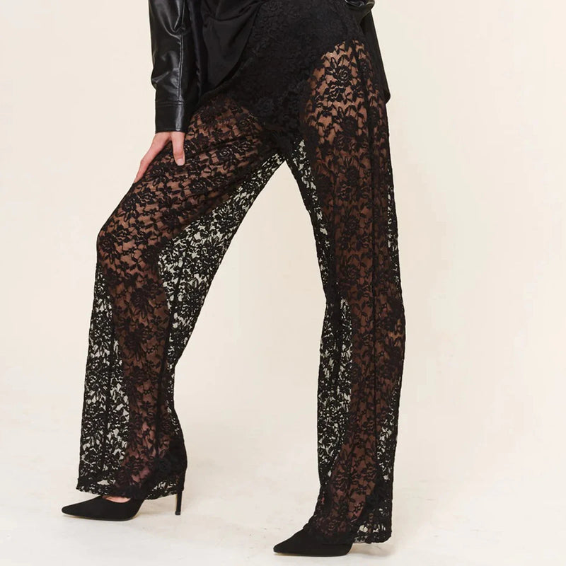 Sheer Lace Transparent Halloween Pants