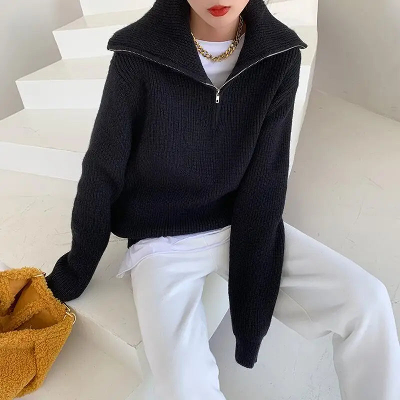 Zip Up Comfy Sweater
