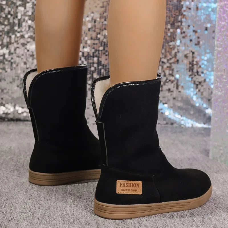 Cozy Comfortable Warm Simple Versatile Mid-calf Snow Boot