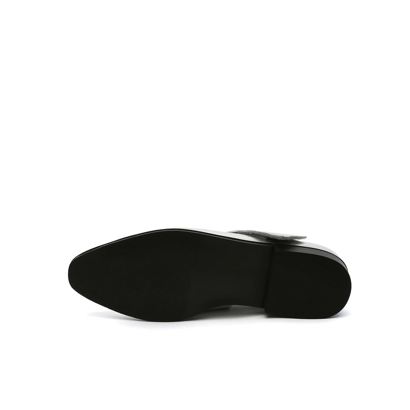Jady Rose | Simple As Comfort Leather Flat - Silver