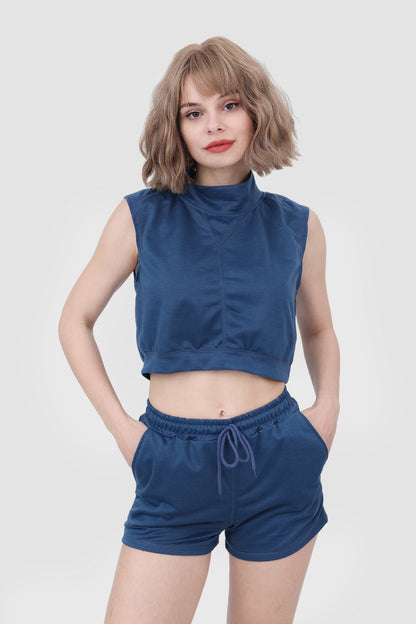 Sleeveless Two Piece Set