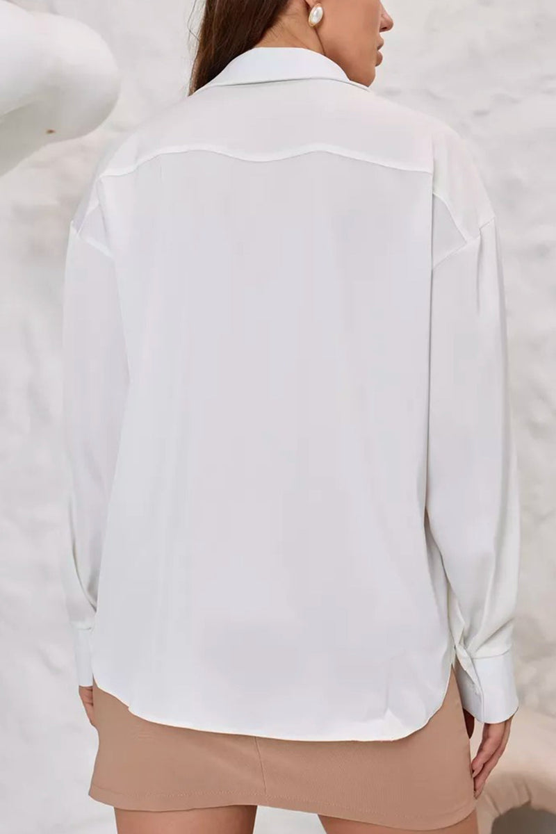 Color Slim Fit Blouse