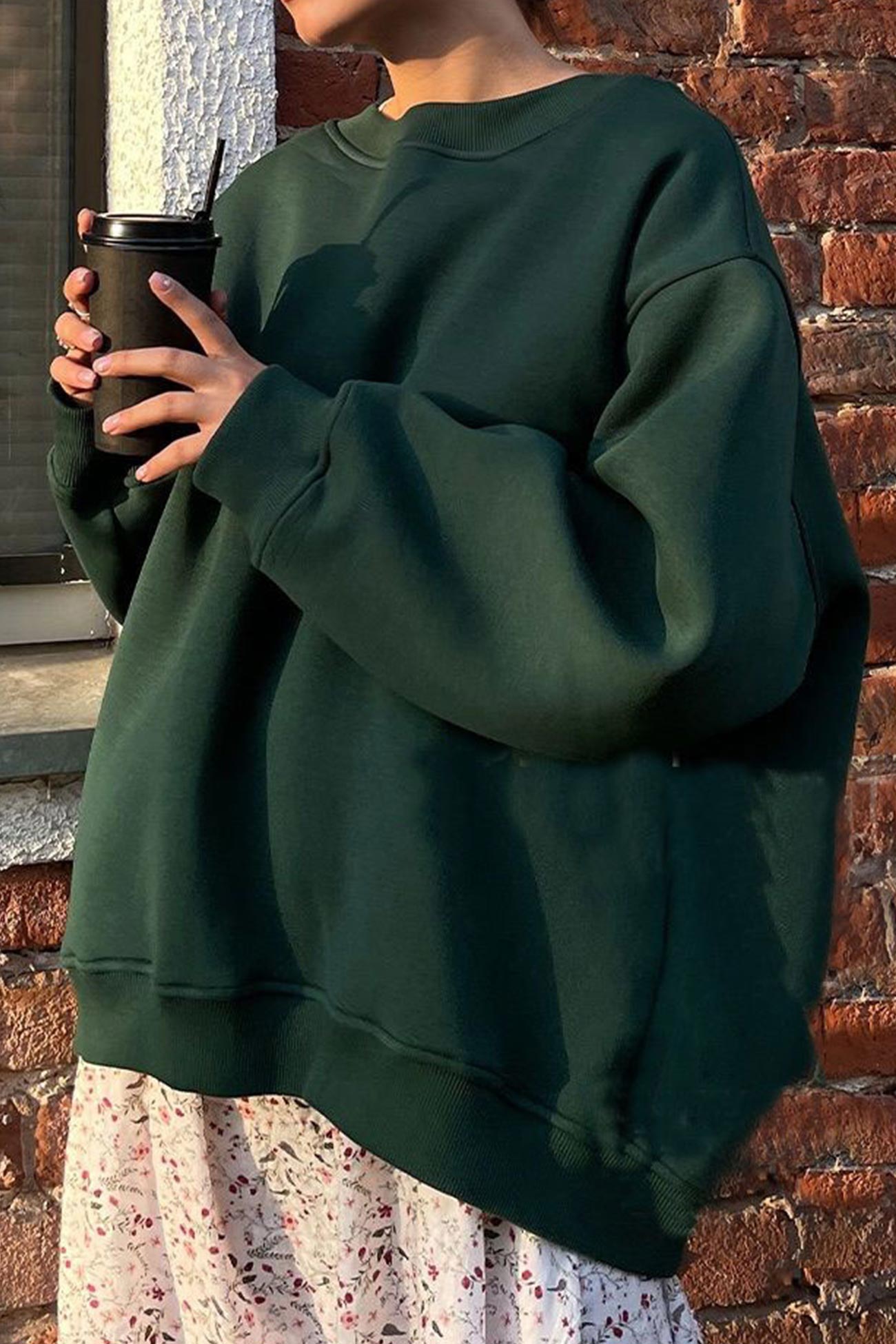Crew Neck Oversize Sweatshirt