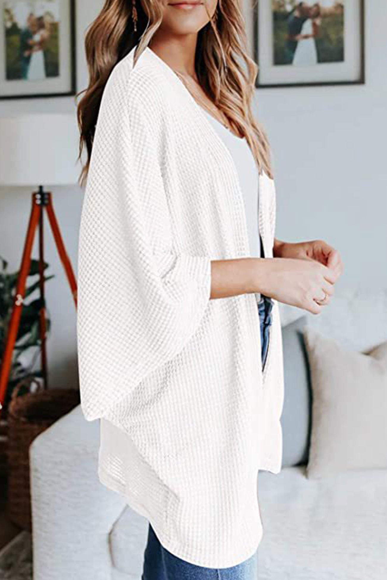 Half Sleeve Wrap Cardigan