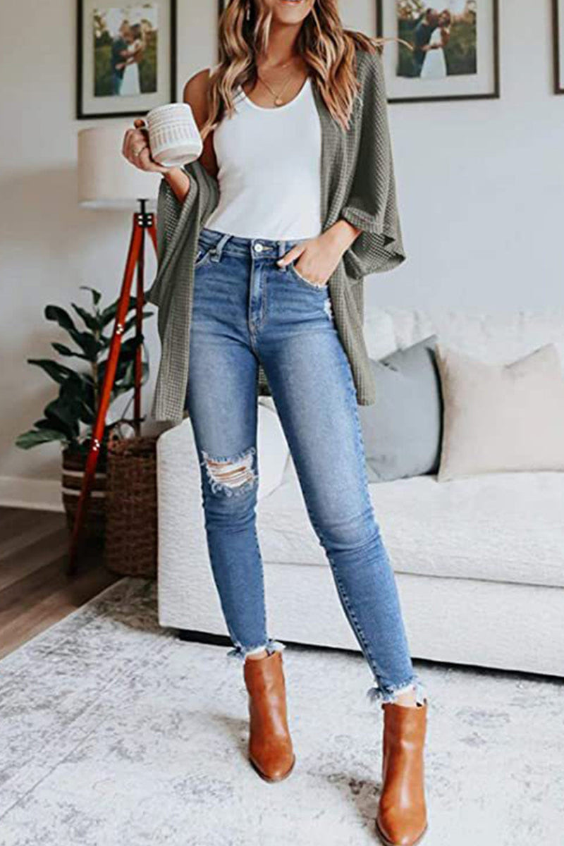 Half Sleeve Wrap Cardigan