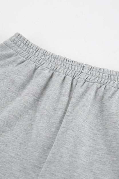 Hoodie Crop Top Shorts Set
