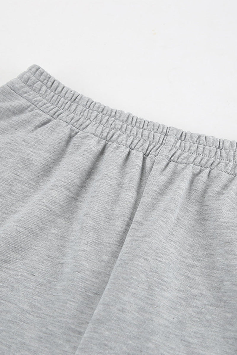 Hoodie Crop Top Shorts Set
