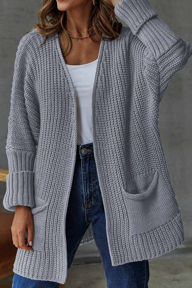 Open Front Long Cardigan