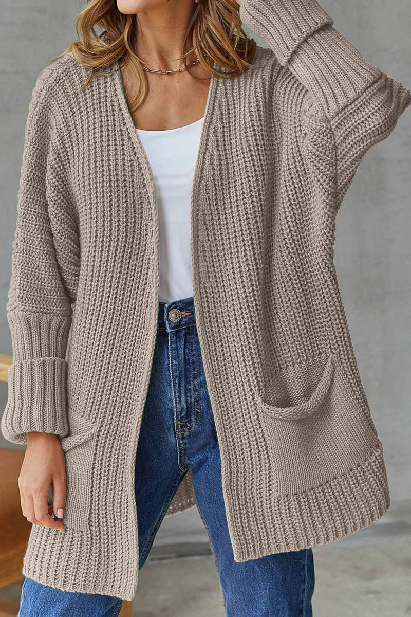 Open Front Long Cardigan