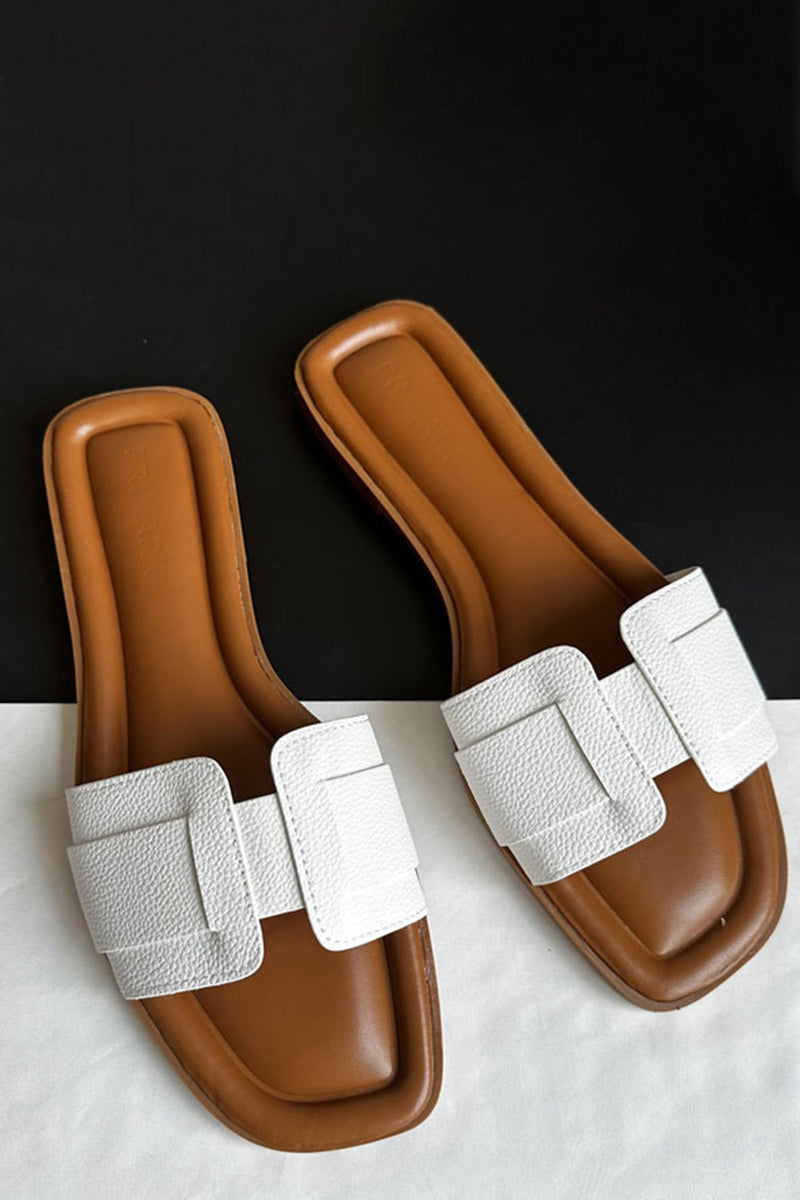 Pu Flat Sandals