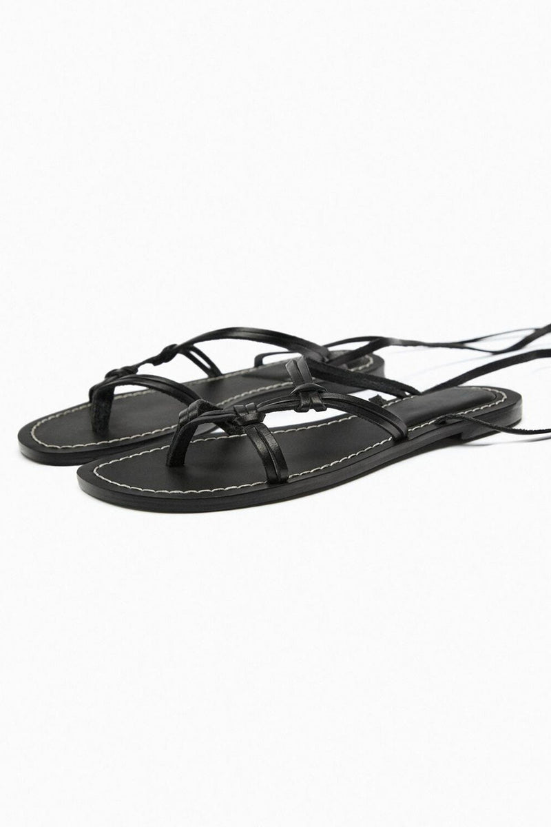 Strappy Flat Roman Sandals