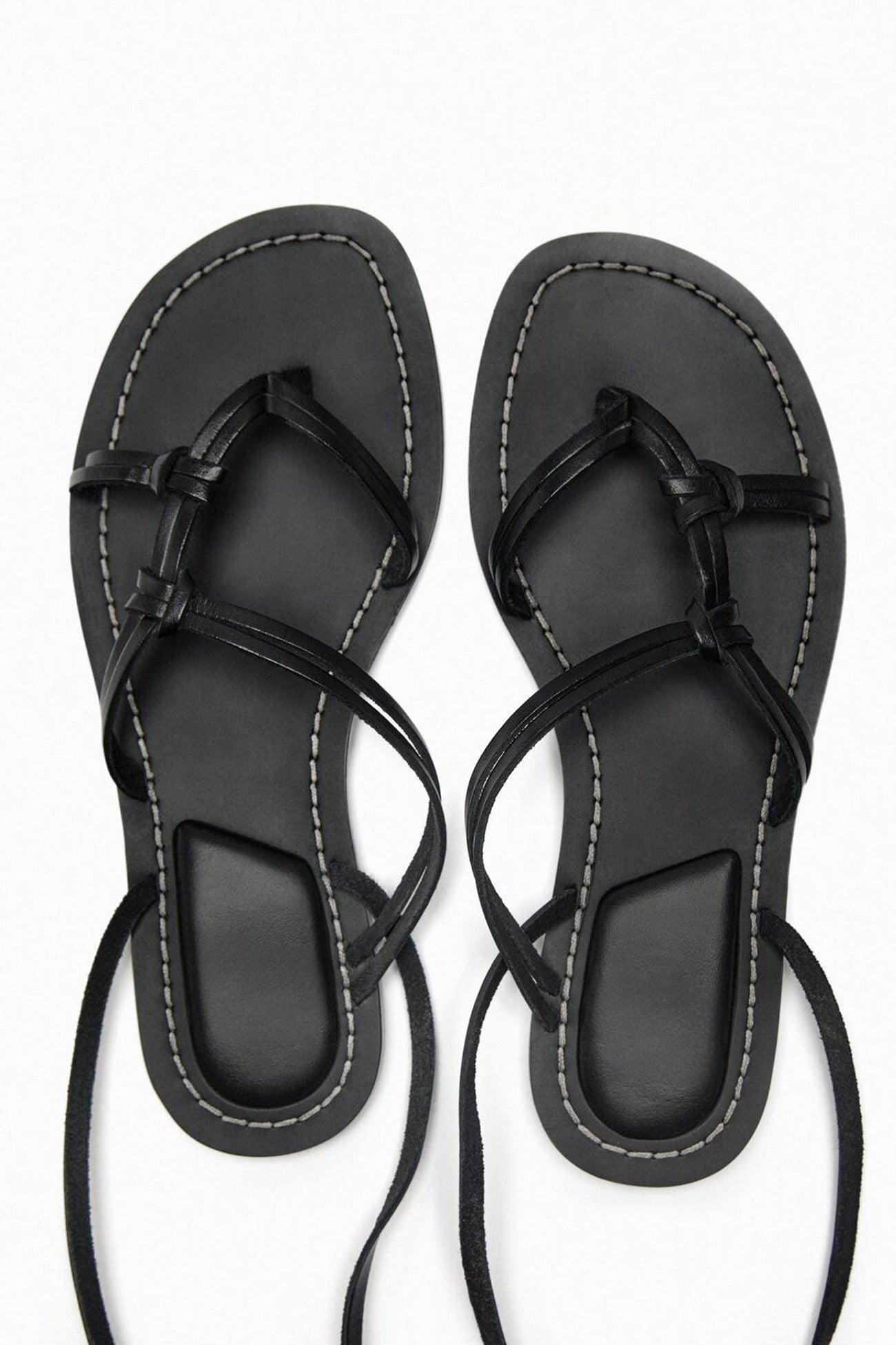 Strappy Flat Roman Sandals