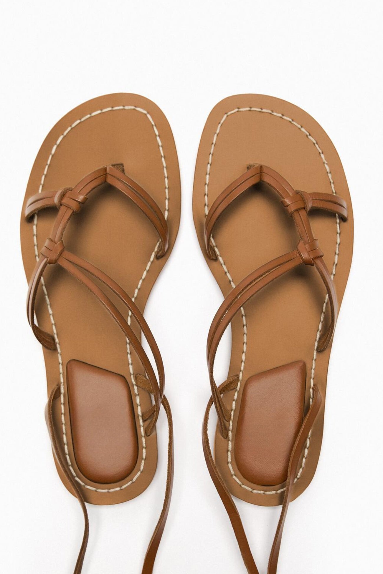 Strappy Flat Roman Sandals
