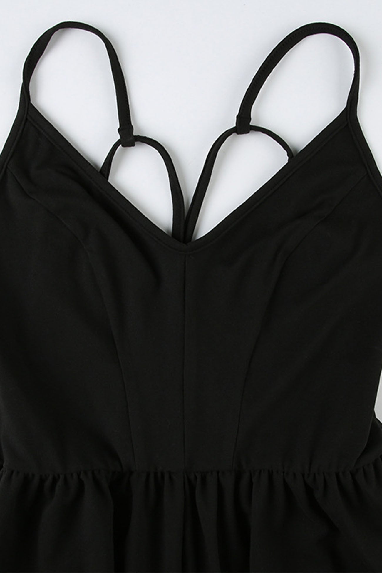 Color Backless Suspender Rompers