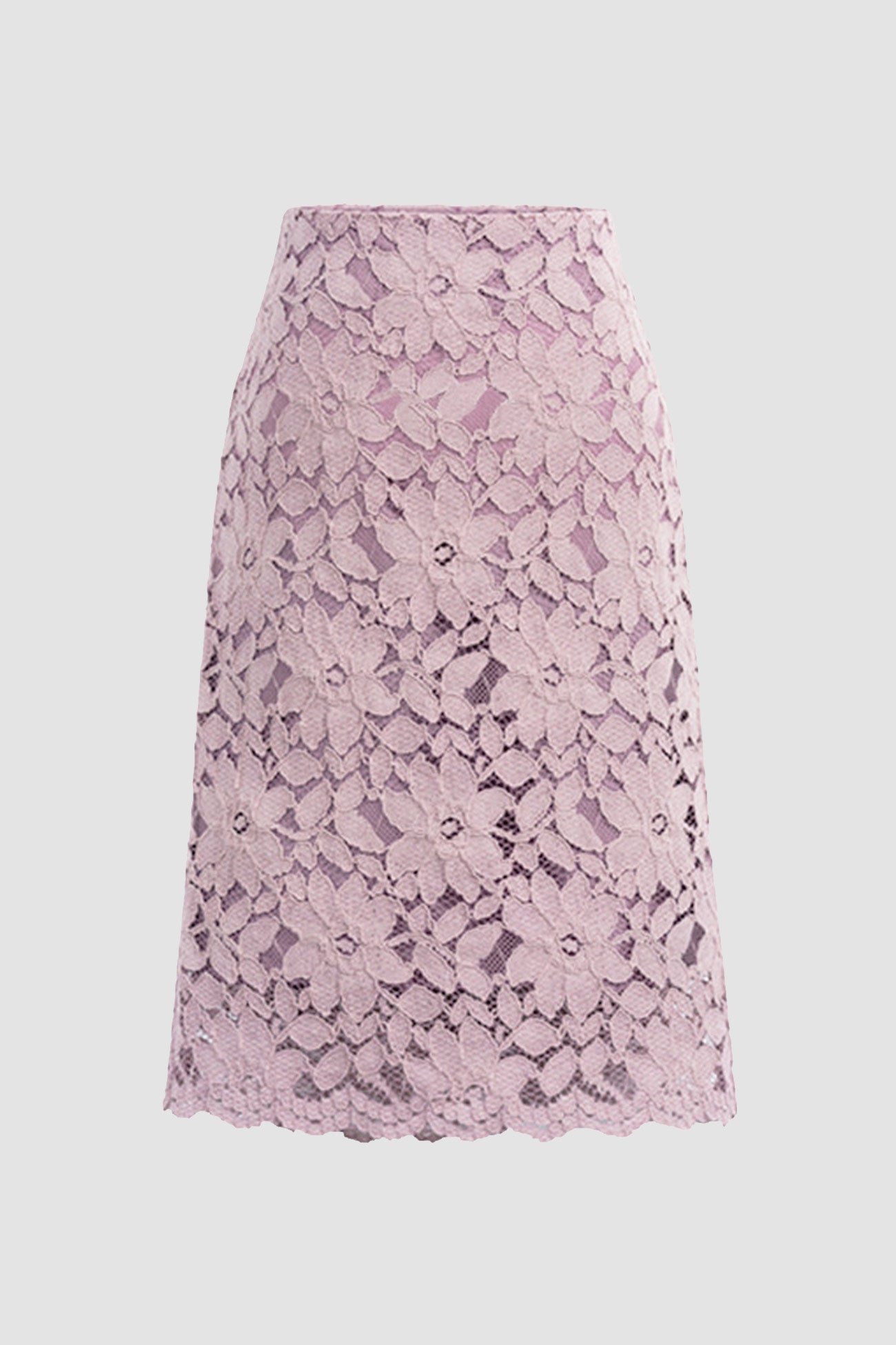 Color Flower Lace Skirt