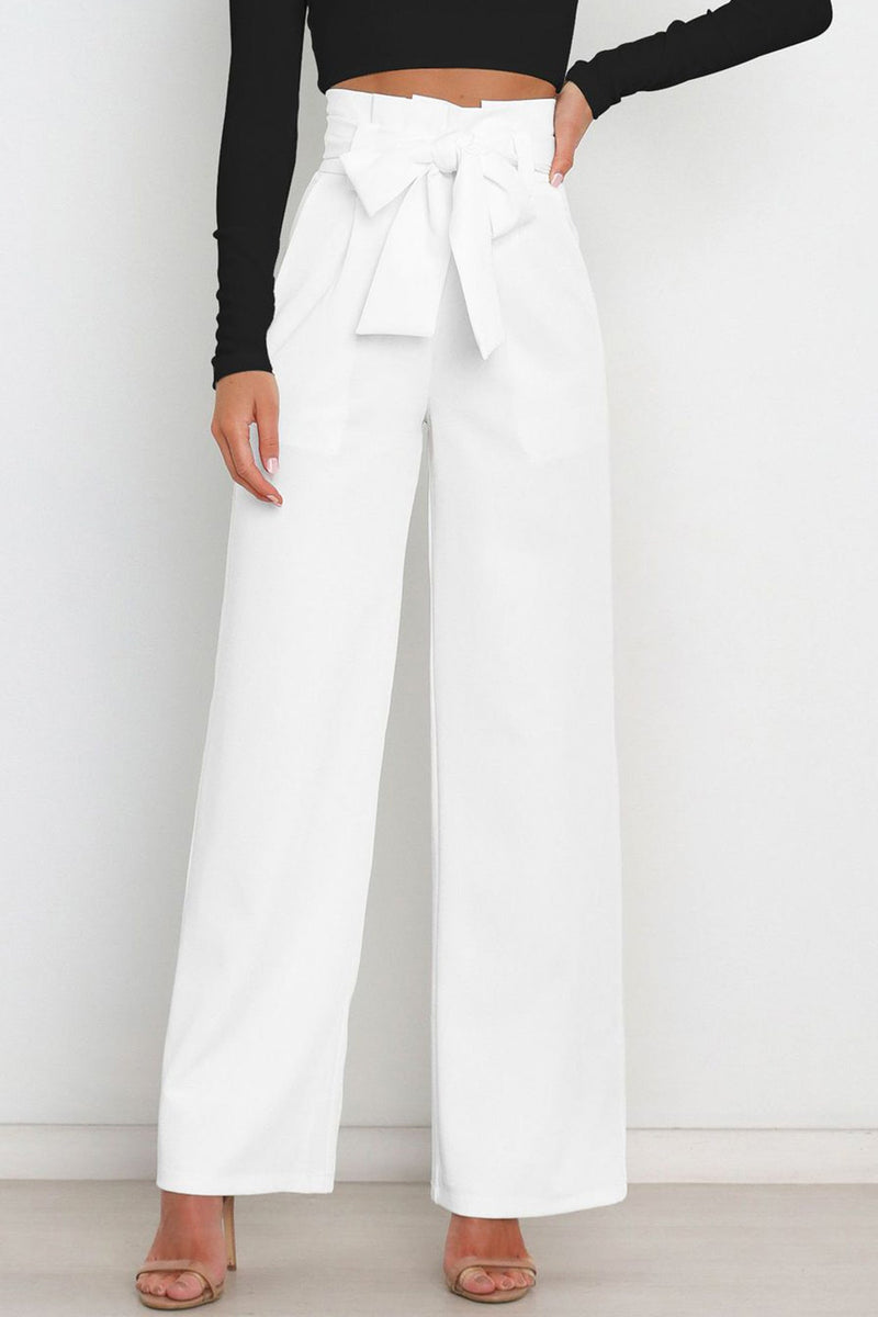 Color Wide Leg Suit Pants