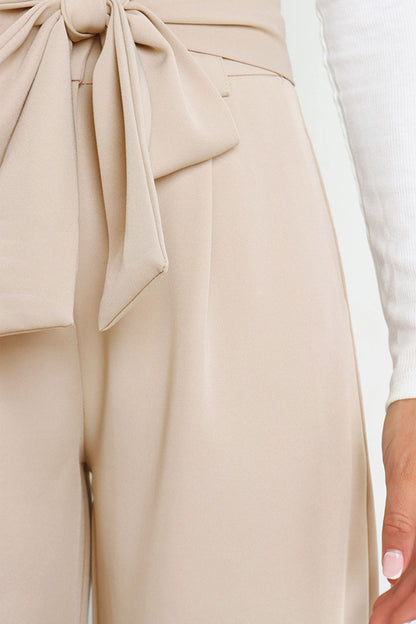 Color Wide Leg Suit Pants