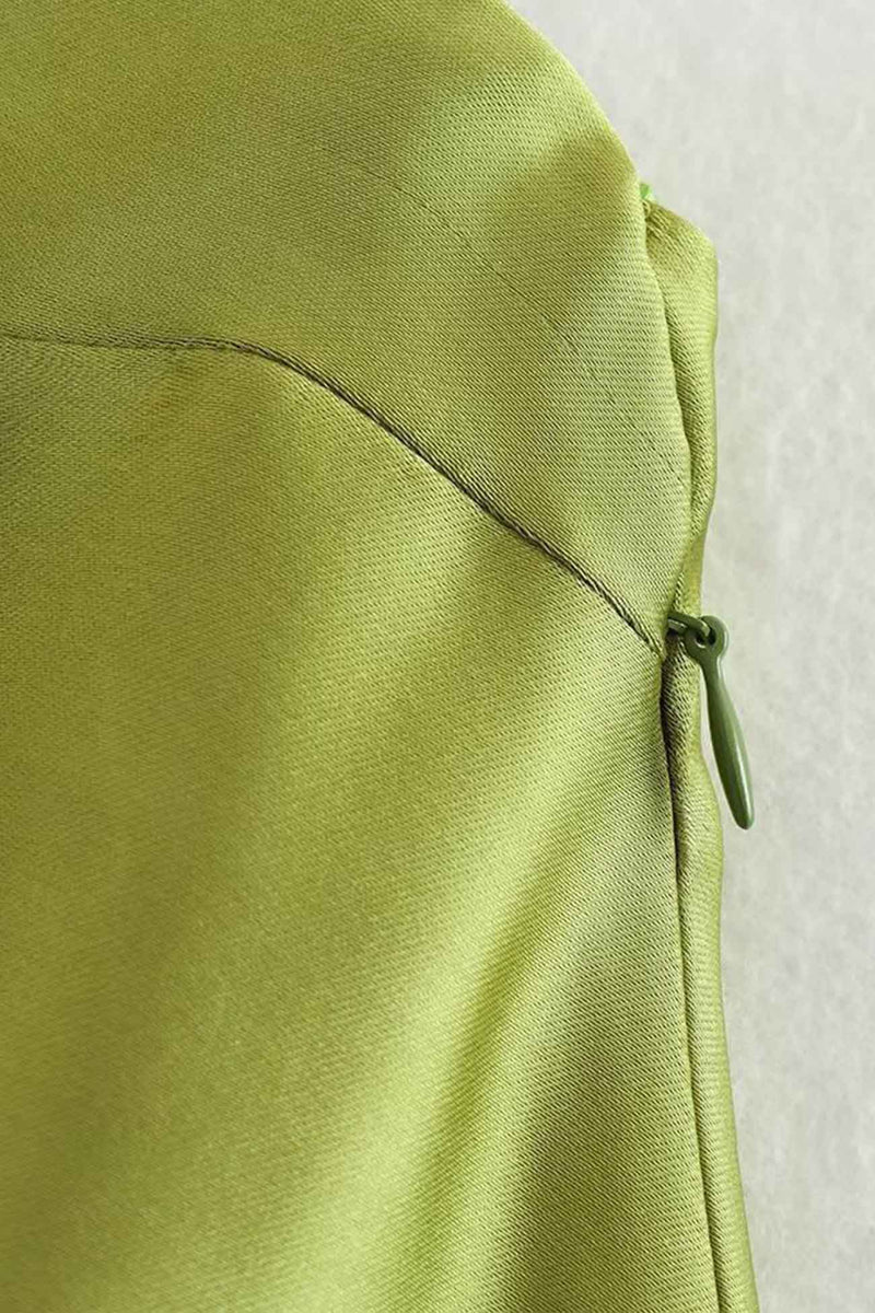 Halterneck Satin Backless Dress