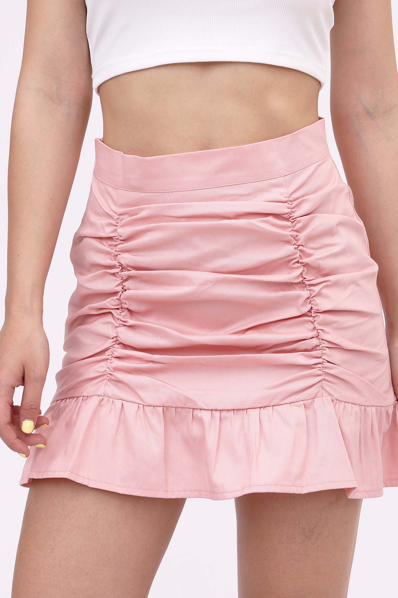 Pleated Ruffled Skirt