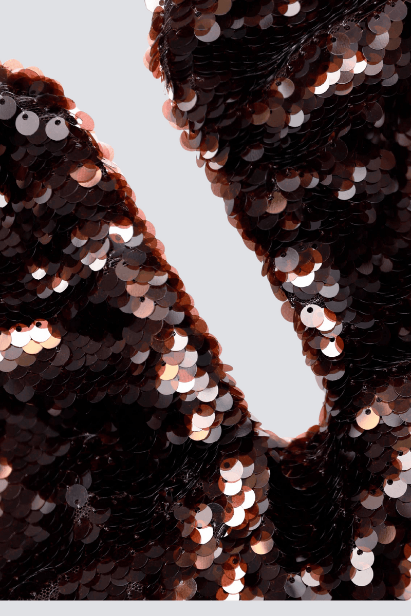 Solvay Sequin Off Shoulder Maxi Dress