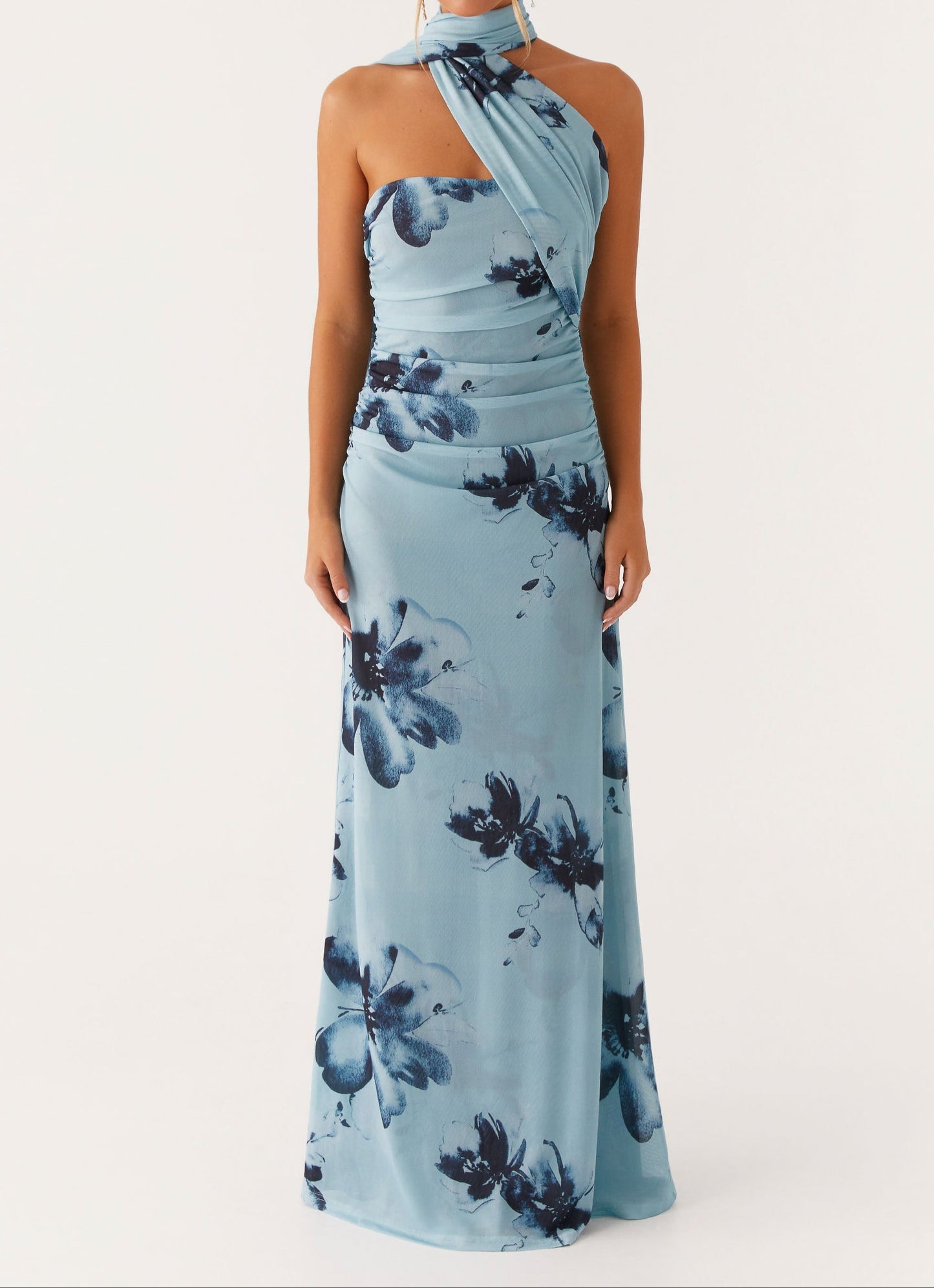 Carlotta Maxi Dress - Blue Black