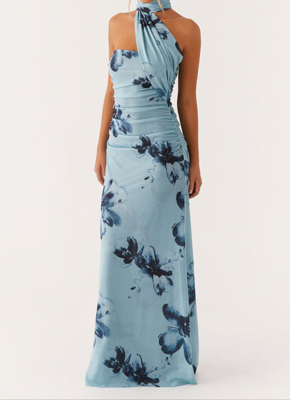 Carlotta Maxi Dress - Blue Black