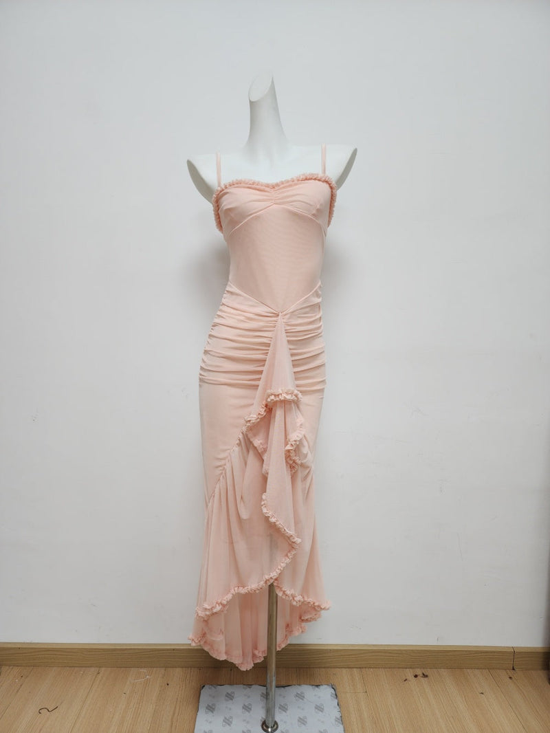 Asymmetrical Split Maxi Dress