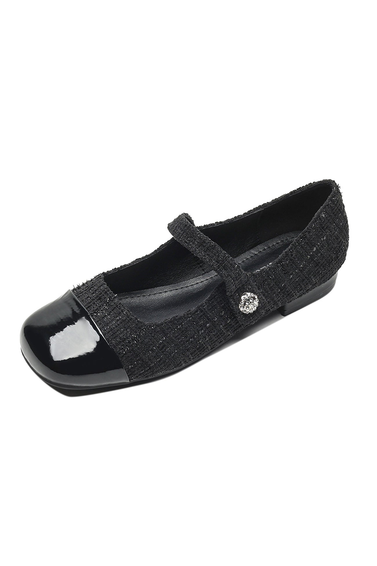 Splicing Color Round-toe Flats
