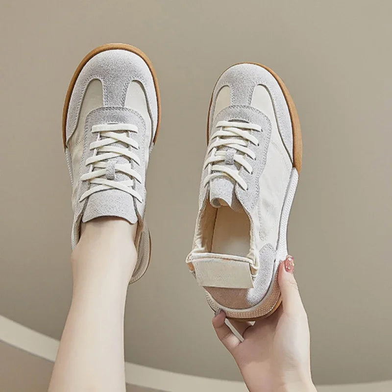 Spring Autumn New Running Sneakers Flat Breathable Student Female Walking Shoes Light Weight Trainers