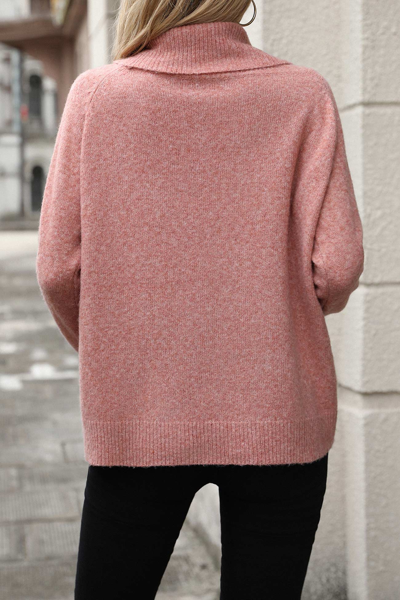 Stacked Collar Pullover Sweater
