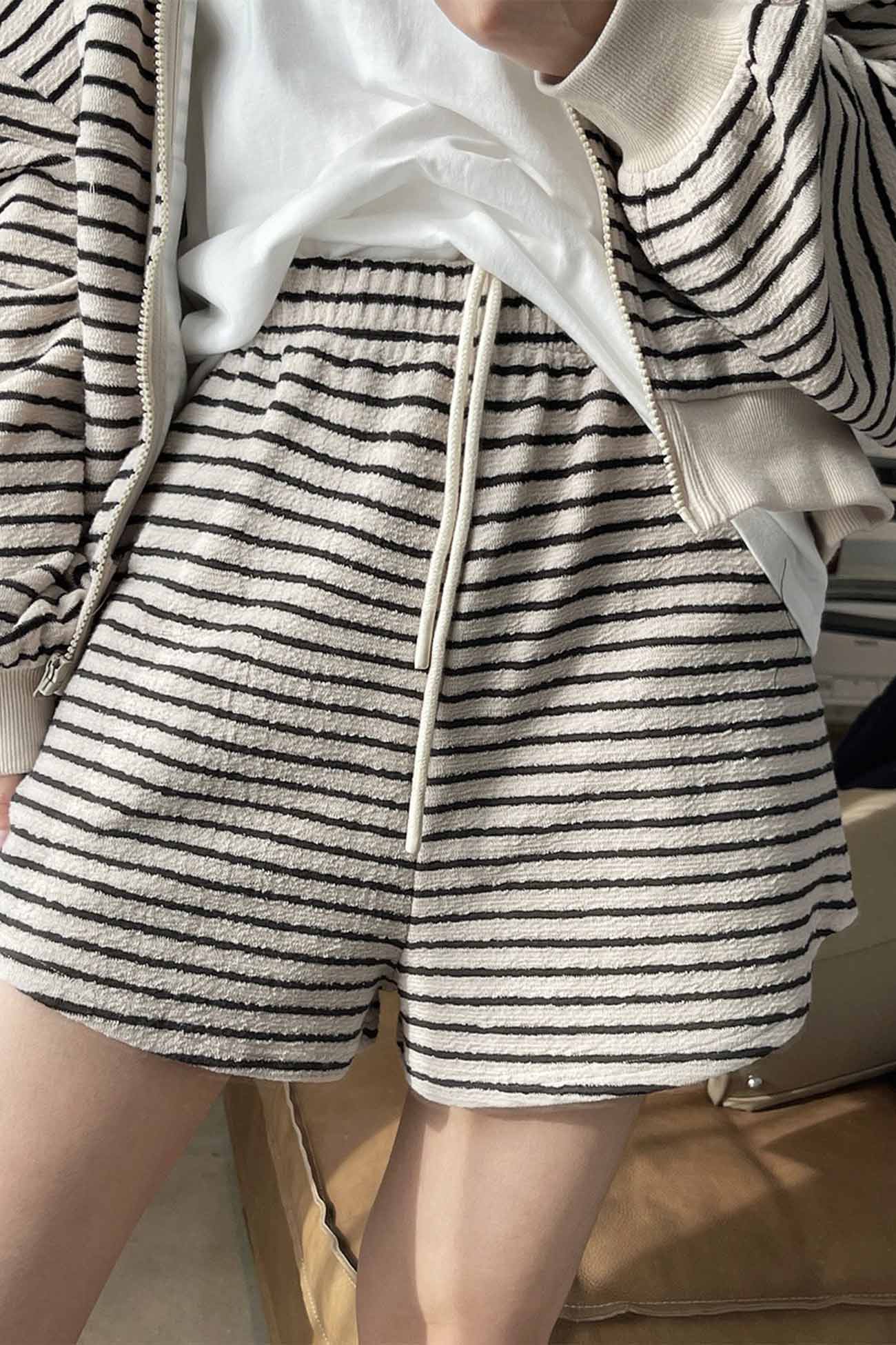 Striped Loose Shorts