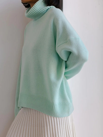 Thickened Knitwear Loose Turtleneck Warm Pullover Sweater