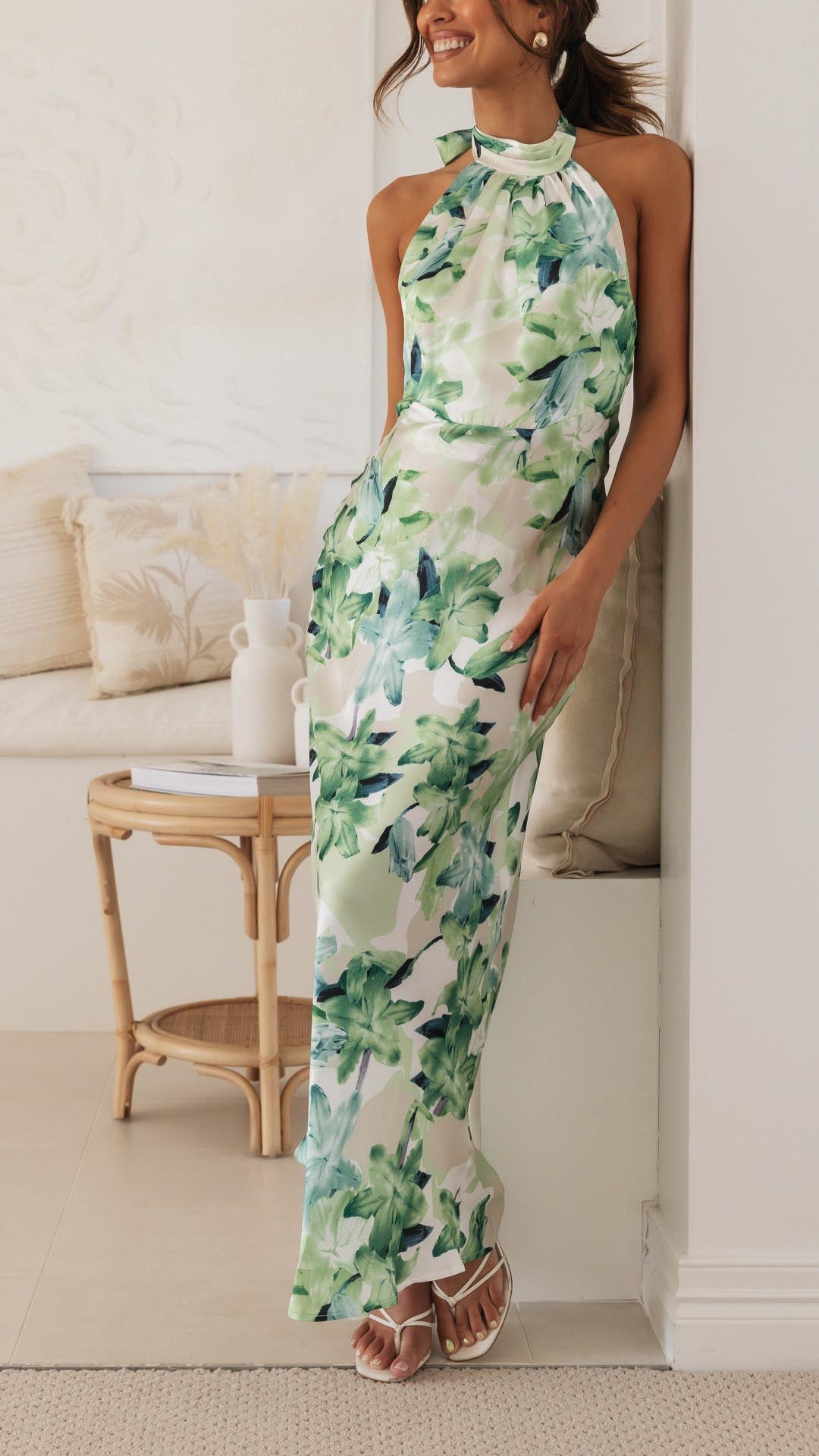 Shannon | Halter Maxi Dress
