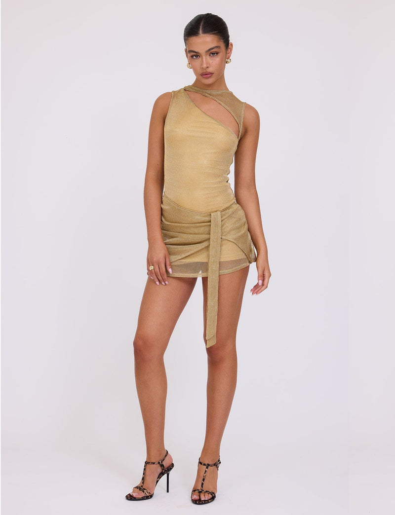 Miranda Sleeveless Cut Out Mini Dress