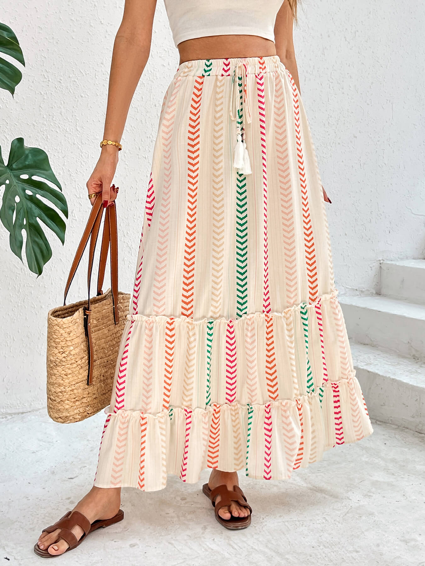 Sutton High Waisted Maxi Skirt