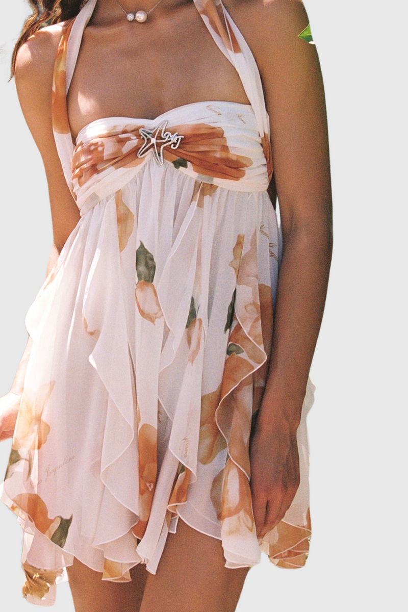 Takala Halter Backless Mini Dress