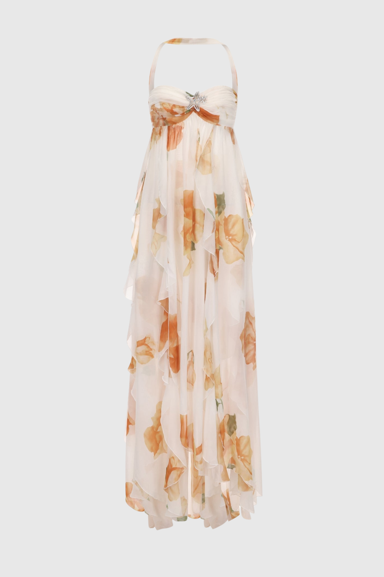 Takala Halter Backless Split Maxi Dress