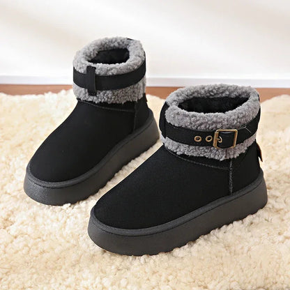 Thick Bottom Fleece-lined Stylish Warm Cozy Snow Boot