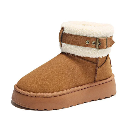 Thick Bottom Fleece-lined Stylish Warm Cozy Snow Boot